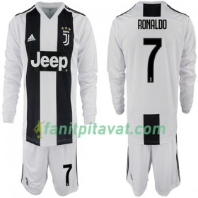 Juventus Ronaldo 7 Lasten Koti 2018/2019 - Jalkapallo Pelipaidat (L/S)